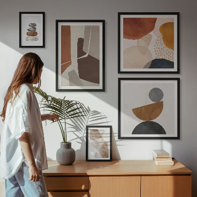 Sieninė paveikslų galerija Abstraktios tapybos dekoracijos