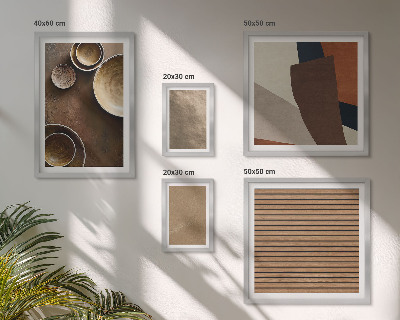 Sieninė paveikslų galerija Minimalistinės akmens konstrukcijos