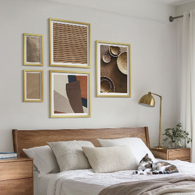 Sieninė paveikslų galerija Minimalistinės akmens konstrukcijos