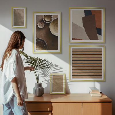 Sieninė paveikslų galerija Minimalistinės akmens konstrukcijos
