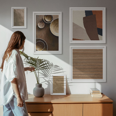 Sieninė paveikslų galerija Minimalistinės akmens konstrukcijos