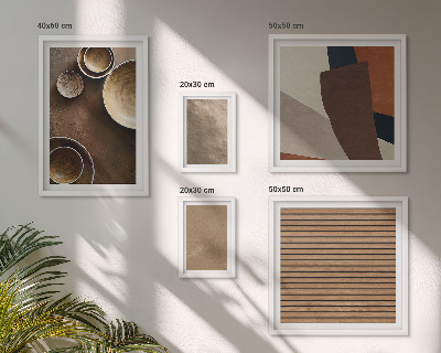 Sieninė paveikslų galerija Minimalistinės akmens konstrukcijos