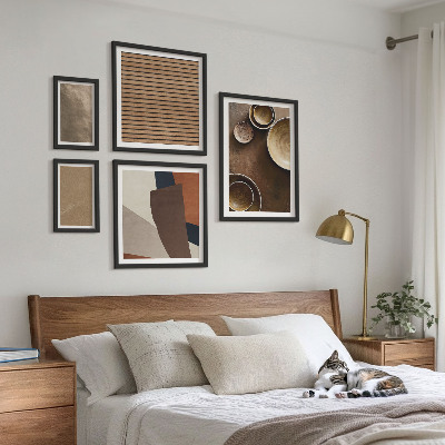 Sieninė paveikslų galerija Minimalistinės akmens konstrukcijos