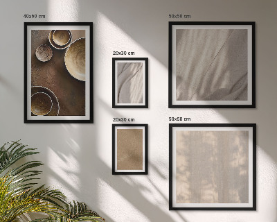 5 paveikslų rinkinys su rėmais Minimalistinės tekstūros struktūros