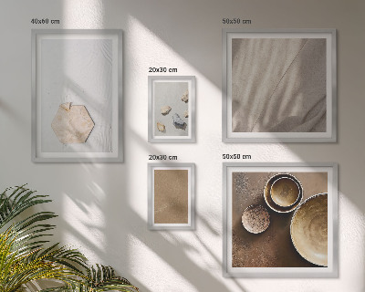 5 paveikslų rinkinys su rėmais Minimalistinės tekstūros šiltos