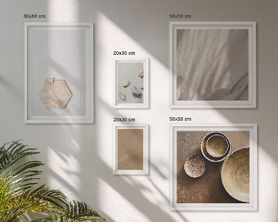 5 paveikslų rinkinys su rėmais Minimalistinės tekstūros šiltos