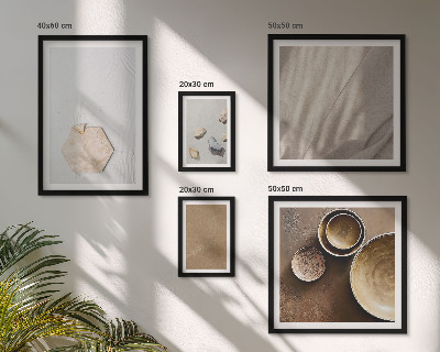 5 paveikslų rinkinys su rėmais Minimalistinės tekstūros šiltos