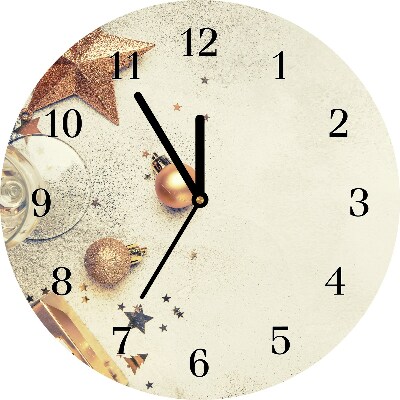 Zegar ścienny Boże Narodzenie Bombki