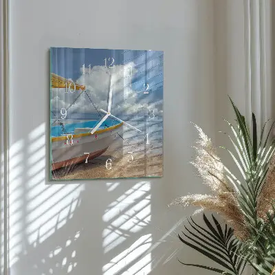 Kvadratinis stiklo laikrodis Lodzė