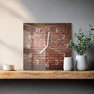 Kvadratinis stiklo laikrodis Plyta