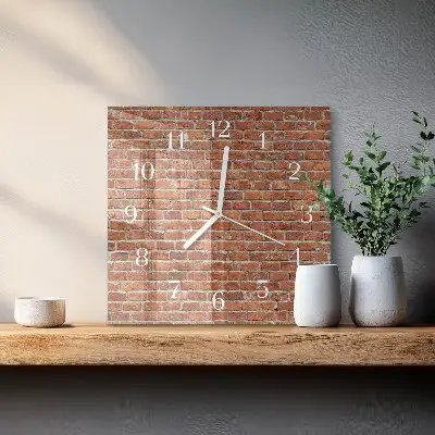 Kvadratinis stiklo laikrodis Plyta