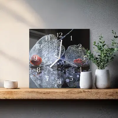 Kvadratinis stiklo laikrodis Gabalas