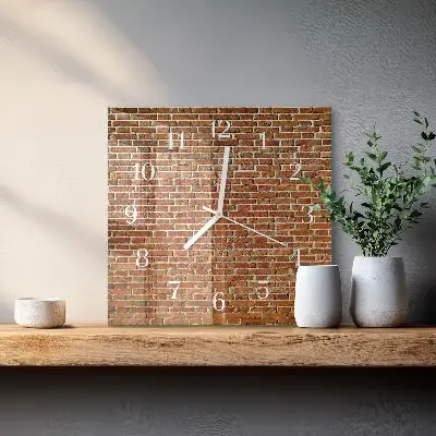 Kvadratinis stiklo laikrodis Plyta