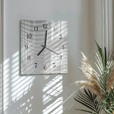 Kvadratinis sieninis laikrodis Abstrakčios linijos