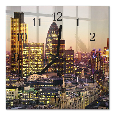 Kvadratinis sieninis laikrodis Londonas
