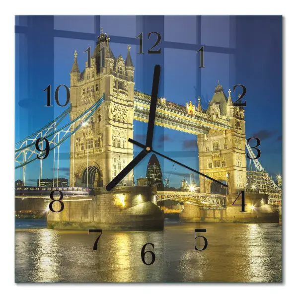 Kvadratinis sieninis laikrodis Londono tiltas