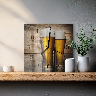 Kvadratinis sieninis laikrodis Alus