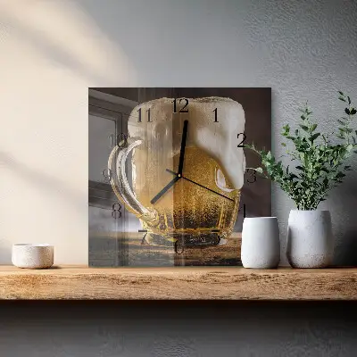 Kvadratinis sieninis laikrodis Alus