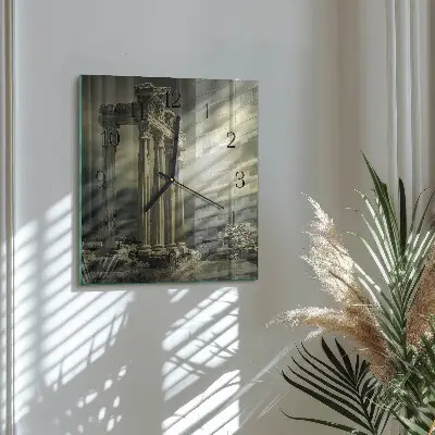 Kvadratinis sieninis laikrodis Akropolis