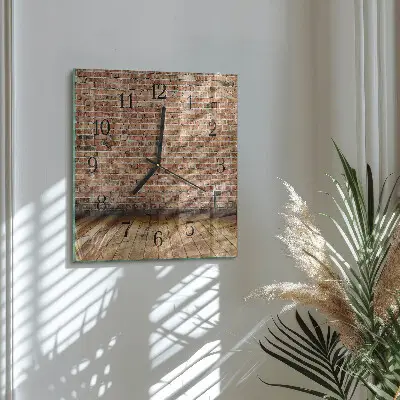 Kvadratinis sieninis laikrodis Plyta
