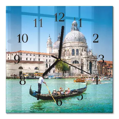 Kvadratinis sieninis laikrodis Venecija