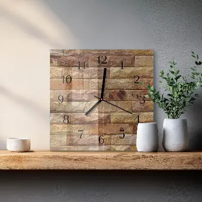 Kvadratinis sieninis laikrodis Plyta