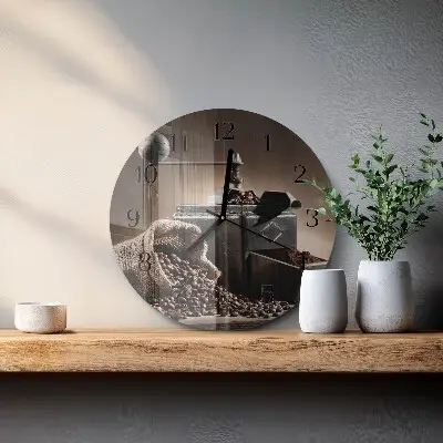 Apvalus sieninis laikrodis Kavamalė