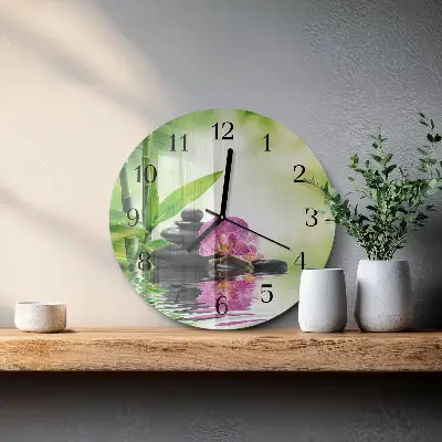 Apvalus sieninis laikrodis Orchidėjų SPA