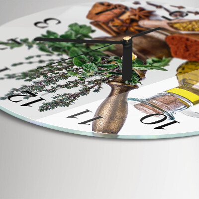 Apvalus sieninis laikrodis Prieskoniai
