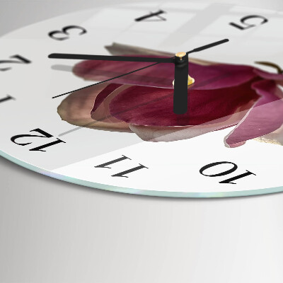 Apvalus sieninis laikrodis Magnolijos gėlė