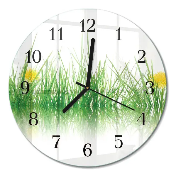 Apvalus sieninis laikrodis Žolė