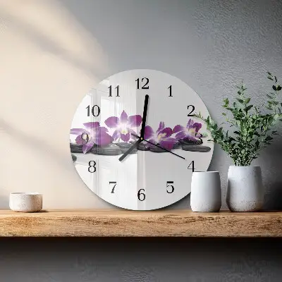 Apvalus sieninis laikrodis Orchidėja