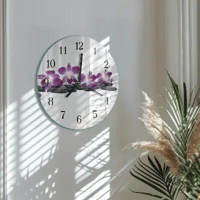 Apvalus sieninis laikrodis Orchidėja