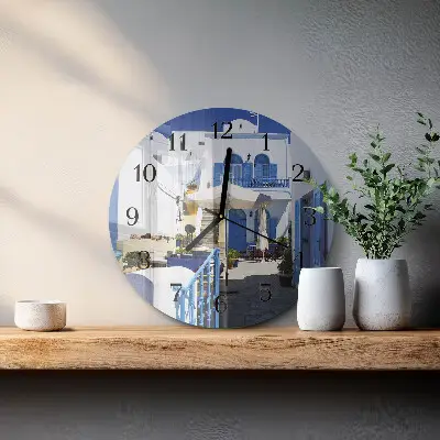 Apvalus laikrodis iš stiklo Graikija