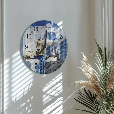Apvalus laikrodis iš stiklo Graikija