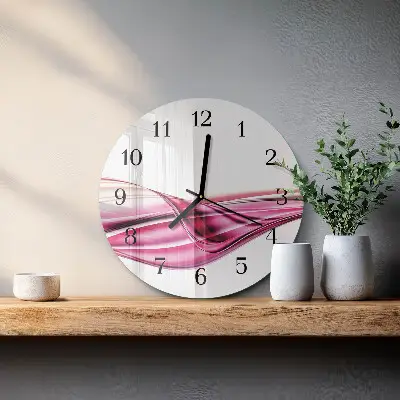 Apvalus sieninis laikrodis Abstrakčios linijos