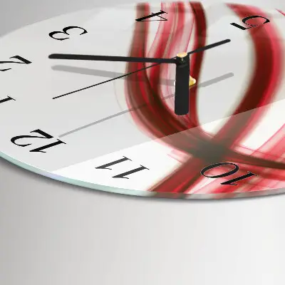 Apvalus sieninis laikrodis Abstrakčios linijos