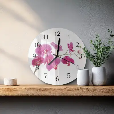Apvalus sieninis laikrodis Orchidėja