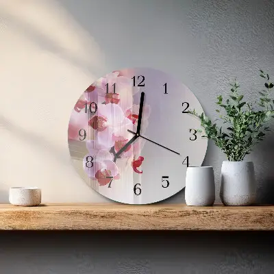 Apvalus sieninis laikrodis Orchidėja