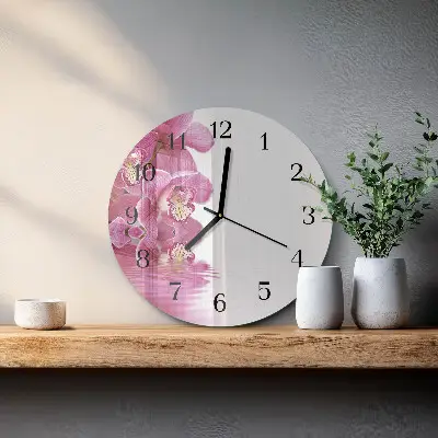 Apvalus sieninis laikrodis Orchidėja