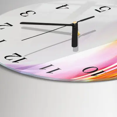Apvalus laikrodis iš stiklo Abstrakcija