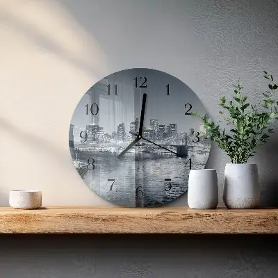 Apvalus sieninis laikrodis Naktinis horizontas