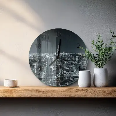 Apvalus sieninis laikrodis Naktinis horizontas