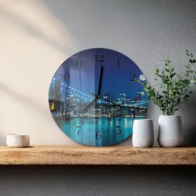 Apvalus sieninis laikrodis Naktinis horizontas