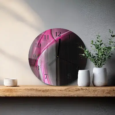 Apvalus sieninis laikrodis Abstrakčios linijos