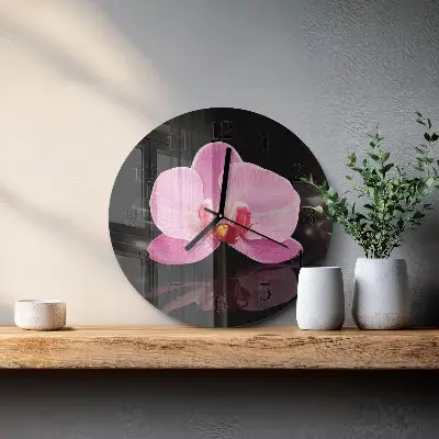 Apvalus sieninis laikrodis Orchidėja