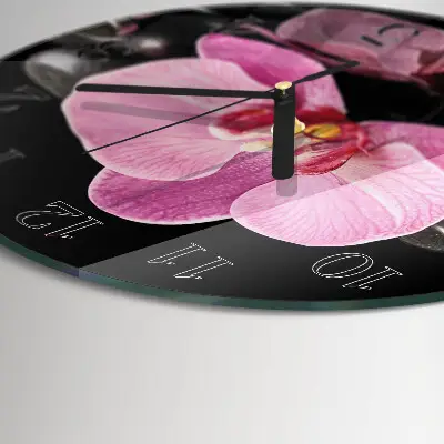 Apvalus sieninis laikrodis Orchidėja