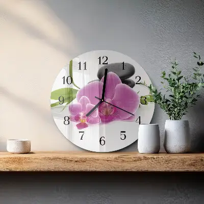 Apvalus sieninis laikrodis Orchidėja