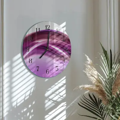 Apvalus sieninis laikrodis Abstrakčios linijos