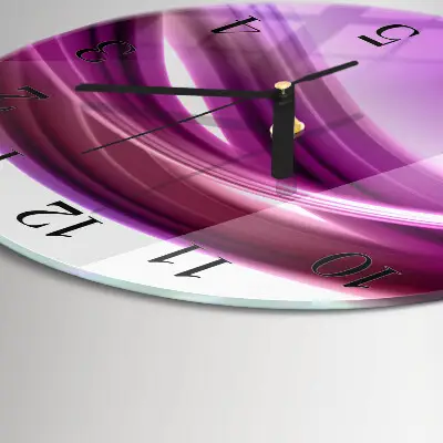 Apvalus sieninis laikrodis Abstrakčios linijos